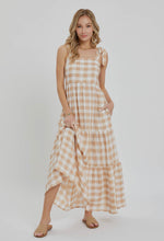 Load image into Gallery viewer, Gingham Maxi Dress