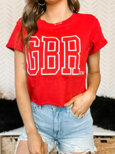 Load image into Gallery viewer, GBR Outline Cropped Tee