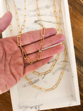 Load image into Gallery viewer, Paperclip Chain Necklaces